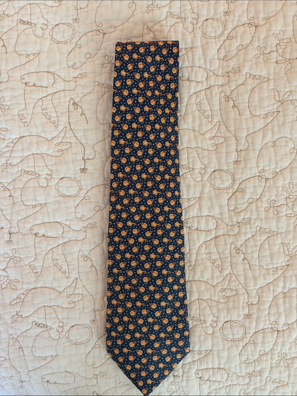 Rare Vineyard Vines Handpicked Collection Turkey Tie